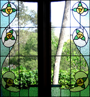 Traditional Rose Leadlight