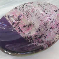 Fused Glass Strip Bowl