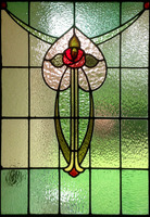 Traditional Rose Leadlight