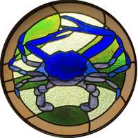 Blue Crab Leadlight