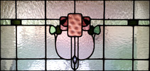Traditional Rose Leadlight