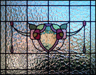 Traditional Rose Leadlight