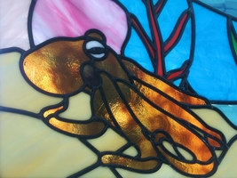 Octopus Leadlight