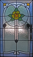 Traditional Rose Leadlight