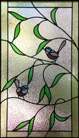 Blue Wren Leadlight