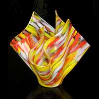Draped Vase - Spectrum Spirit Glass